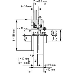 یاتاقان UCFC 210 با شفت 50 میلی متر