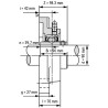 یاتاقان UCF 218 با شفت 90 میلی متر