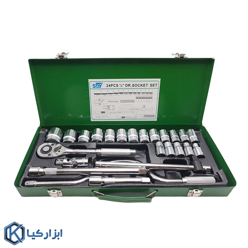 جعبه بکس 1/2 اینچ اسکای مدل ST-7124H