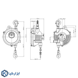 بالانسر فنری تیگون 9 تا 15 کیلوگرم مدل TW-15