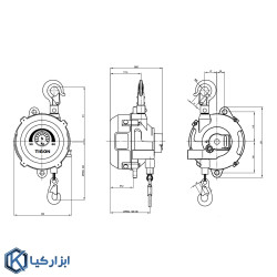 بالانسر فنری تیگون 50 تا 60 کیلوگرم مدل TW-60