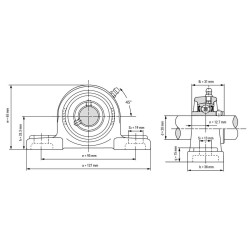 یاتاقان P204 آساهی با شفت 20 میلی متر