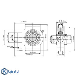 یاتاقان T210 آساهی با شفت 50 میلی متر