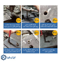 کیت تعمیر رزوه هلی کویل ال کا تولز مدل M8X1