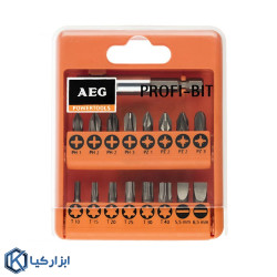 ست 17 پارچه سری پیچ گوشتی آاگ مدل PROFI-BIT