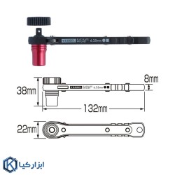 پیچ گوشتی جغجغه ای وسل مدل TX-12MC