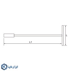 دسته بکس T شکل سایز 12 میلیمتر پلاس مدل M7711