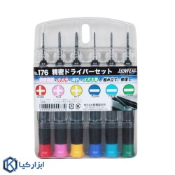 مجموعه 6 عددی پیچ گوشتی ساعتی سان فلگ کد 176