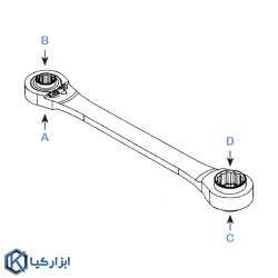 ست جغجغه 4 سر اینچی کوچک لیکوتا مدل ARW-15M0001