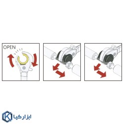 آچار یکسر جغجغه دهان باز سایز 9 لیکوتا مدل ARW-62M09