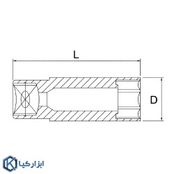 بکس شمع 16 میلیمتری لیکوتا مدل ASP-B1216