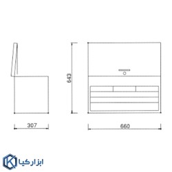 کشو ابزار 3 کشو لیکوتا مدل AEP-A003B