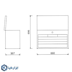 کشو ابزار 5 کشو لیکوتا مدل AEP-B005B