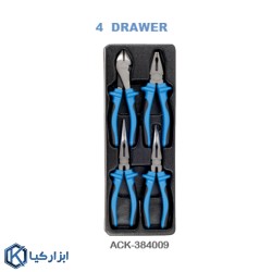 جعبه ابزار چرخدار 5 کشو با ابزار (306 پارچه) لیکوتا مدل AWX-2601BTSK02