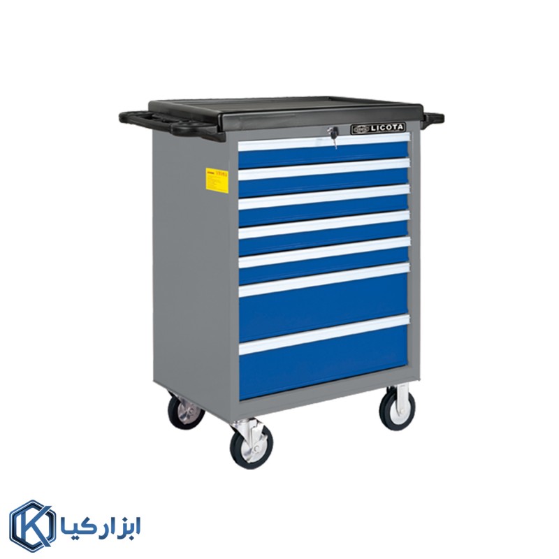 جعبه ابزار چرخدار 7 کشو با ابزار (377 پارچه) لیکوتا مدل AWX-2603BTSK02