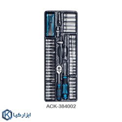 جعبه ابزار چرخدار 7 کشو با ابزار (377 پارچه) لیکوتا مدل AWX-2603BTSK02