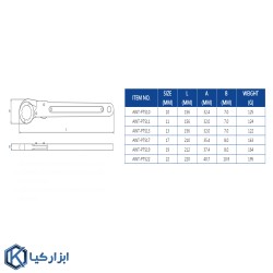 ست آچار لوله ترمز لیکوتا مدل AWT-PTSK1