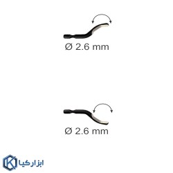 تیغ پلیسه گیر براده شکننده دنباله 2.6 میلیمتر مدل P-2...