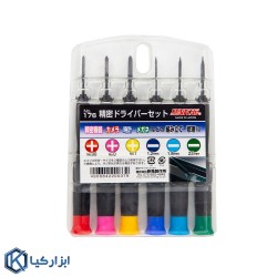 مجموعه 6 عددی پیچ گوشتی ساعتی سان فلگ کد 176