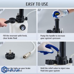 تخلیه و تزریق دستی روغن ترمز و کلاچ ال کا تولز مدل B1097