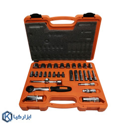 مجموعه 30 عددی آچار و سری...