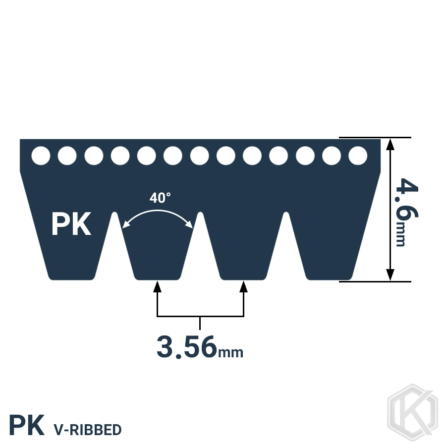 شمای فنی تسمه PK-1725