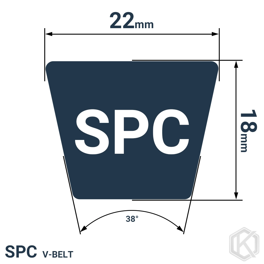 شمای فنی تسمه SPC6300