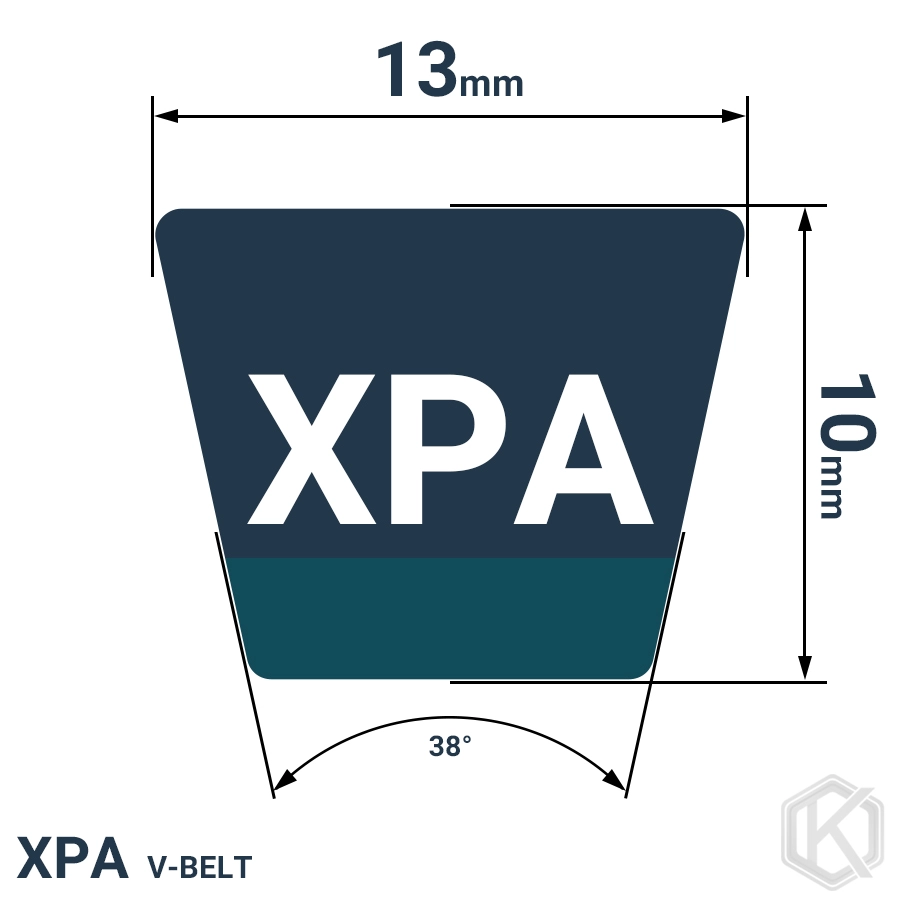 شمای فنی تسمه XPA1582