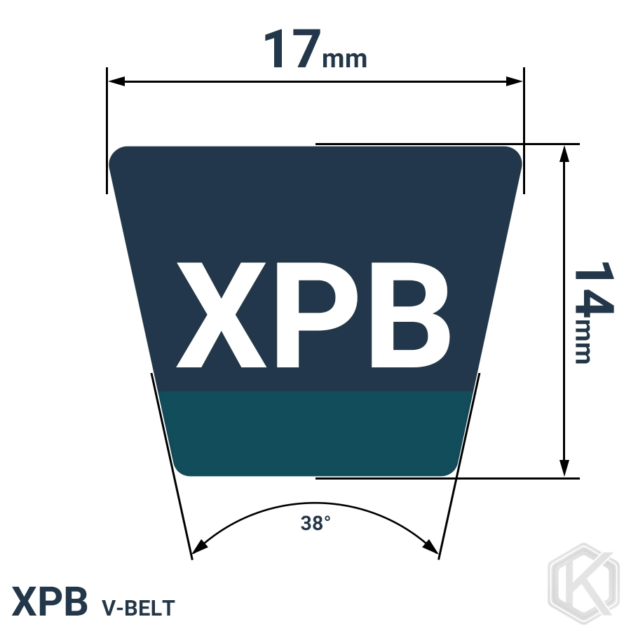 شمای فنی تسمه XPB2410