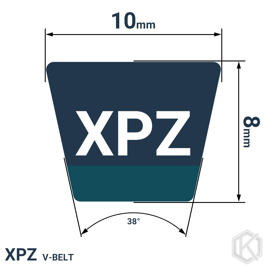 شمای فنی تسمه XPZ1180