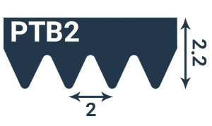 تسمه شیاری PU-PTB2