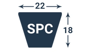 تسمه وی شکل سری SPC