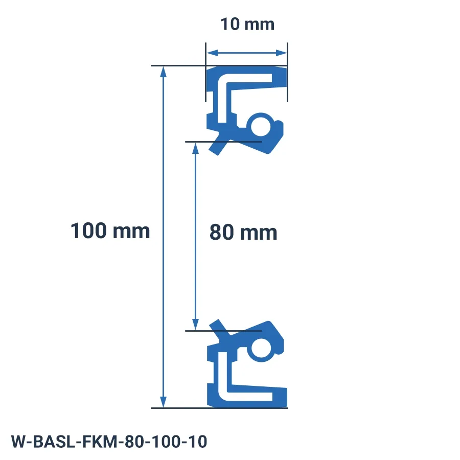 شمای فنی کاسه نمد W-BASL-FKM-80-100-10 شمای فنی کاسه نمد W-BASL-FKM-80-100-10