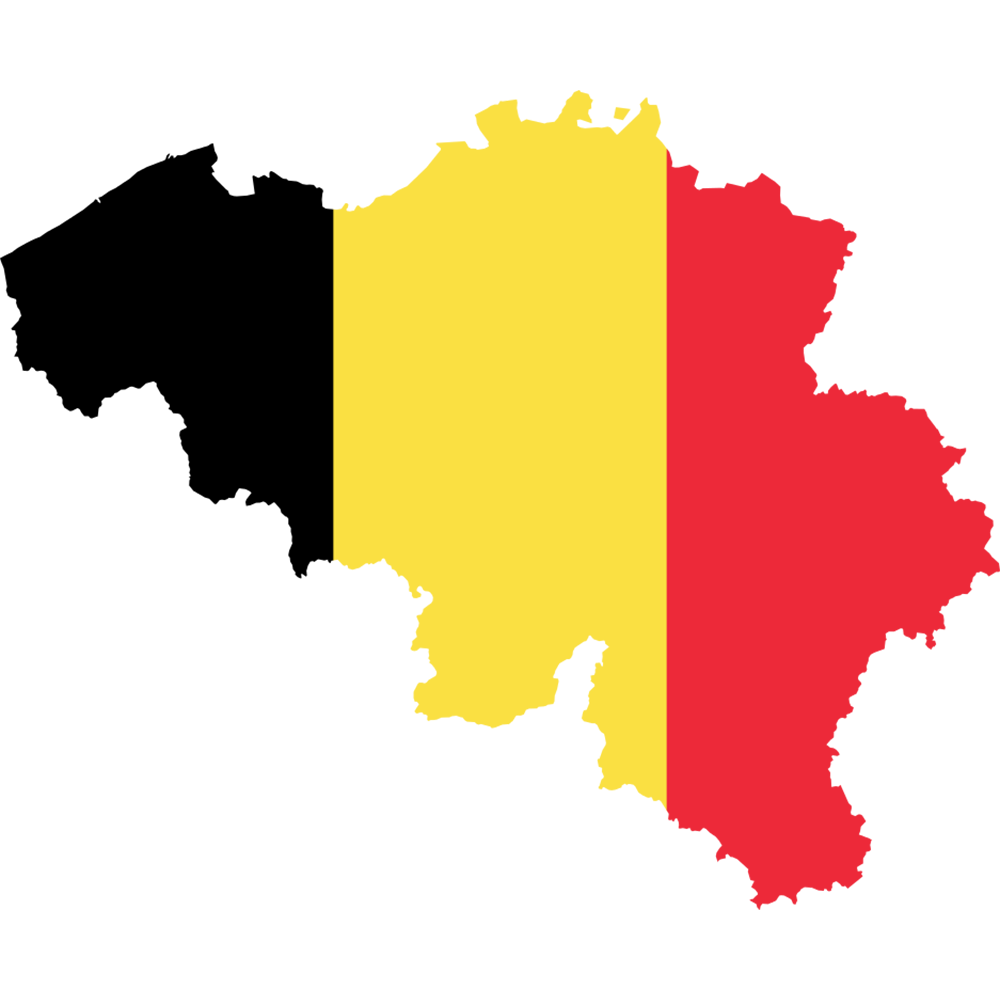 نقشه کشور بلژیک