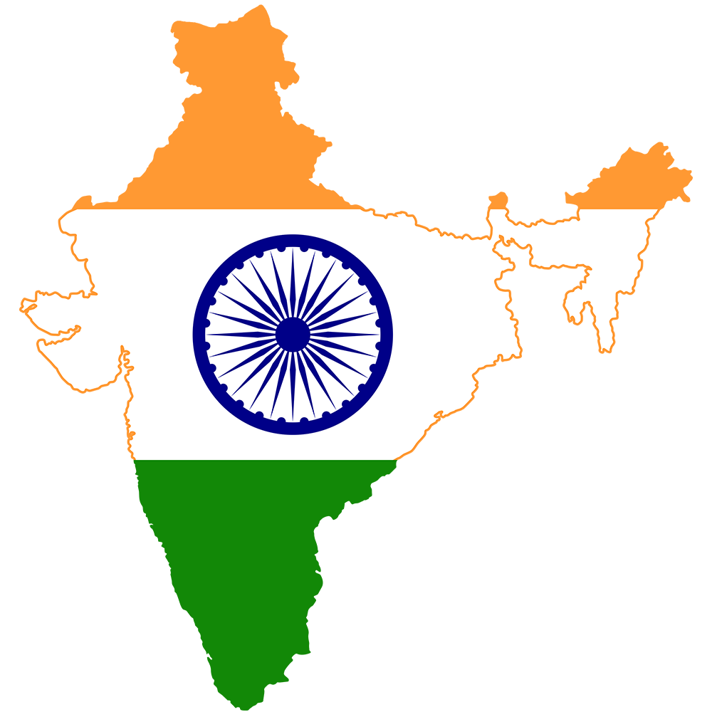 نقشه کشور هند
