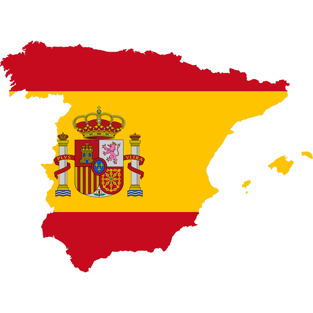 نقشه کشور اسپانیا