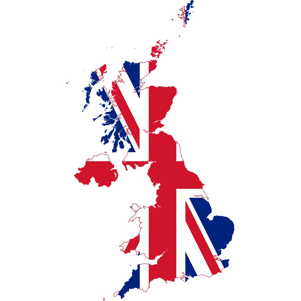 نقشه کشور انگلستان